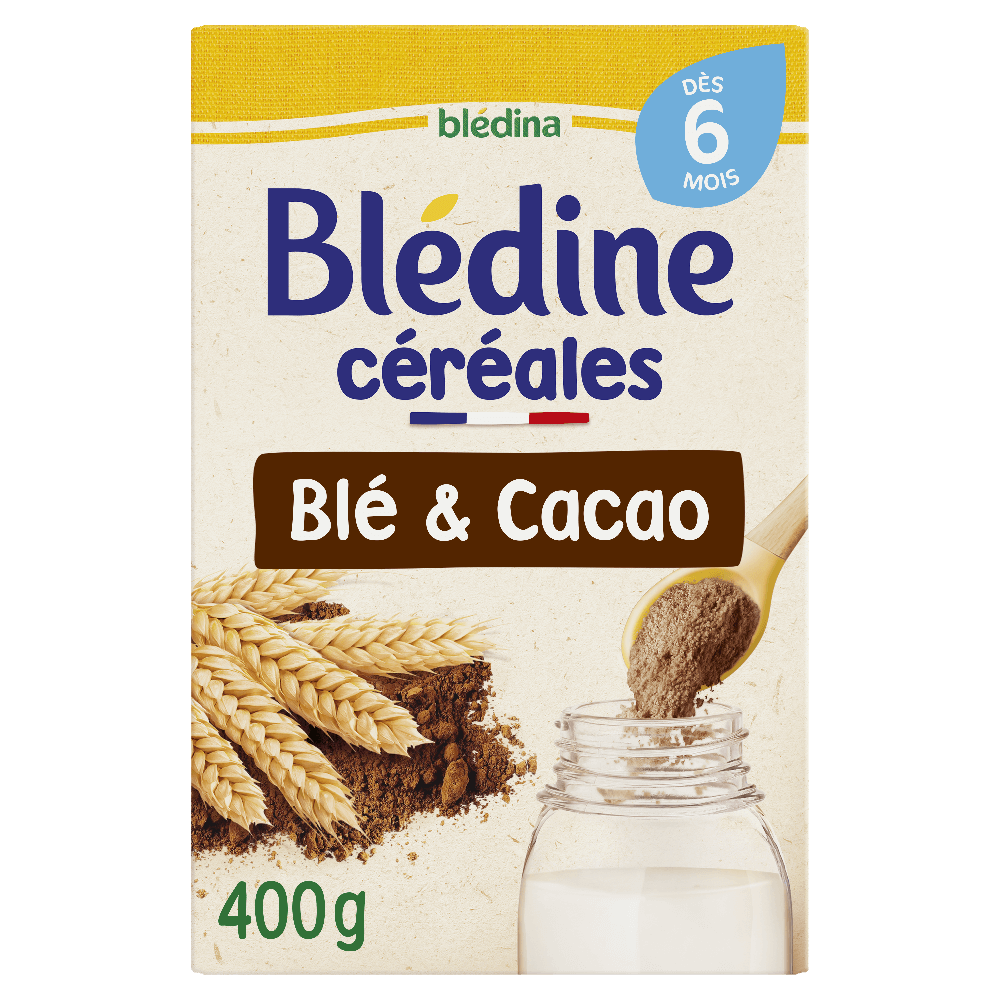 Blédine - Blé Cacao  - 400g - Blédina - Dès 6 mois - Face