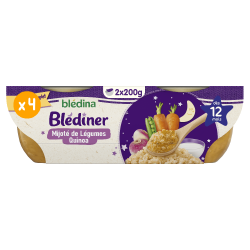 Blédîner - Mijoté de légumes et Quinoa - Lot x4 - Blédina - Dès 12 mois - Face