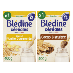 Blédine Croissance - Saveur Vanille Gourmande & Cacao Biscuit - Lot x2 - Blédina - Dès 12 mois