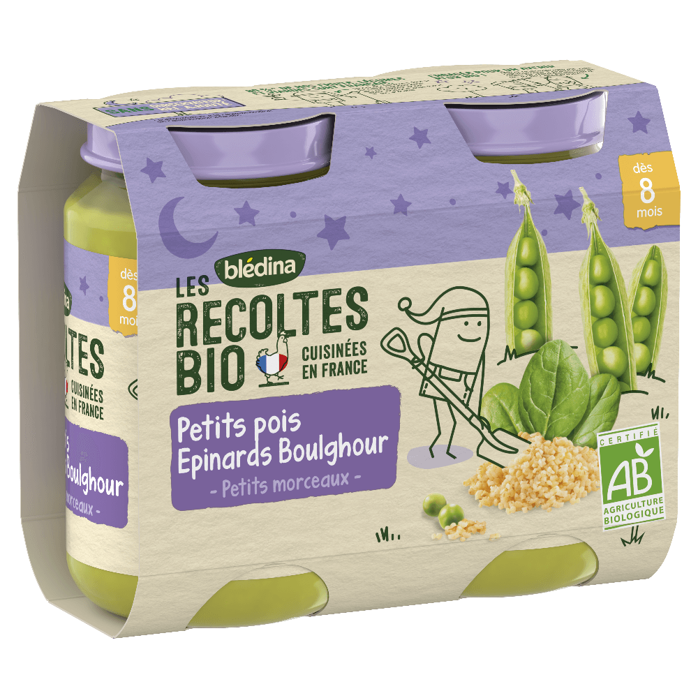 Petits pots - Les récoltes Bio - Lot Multi-variétés légumes dès 8 mois - Lot x 3