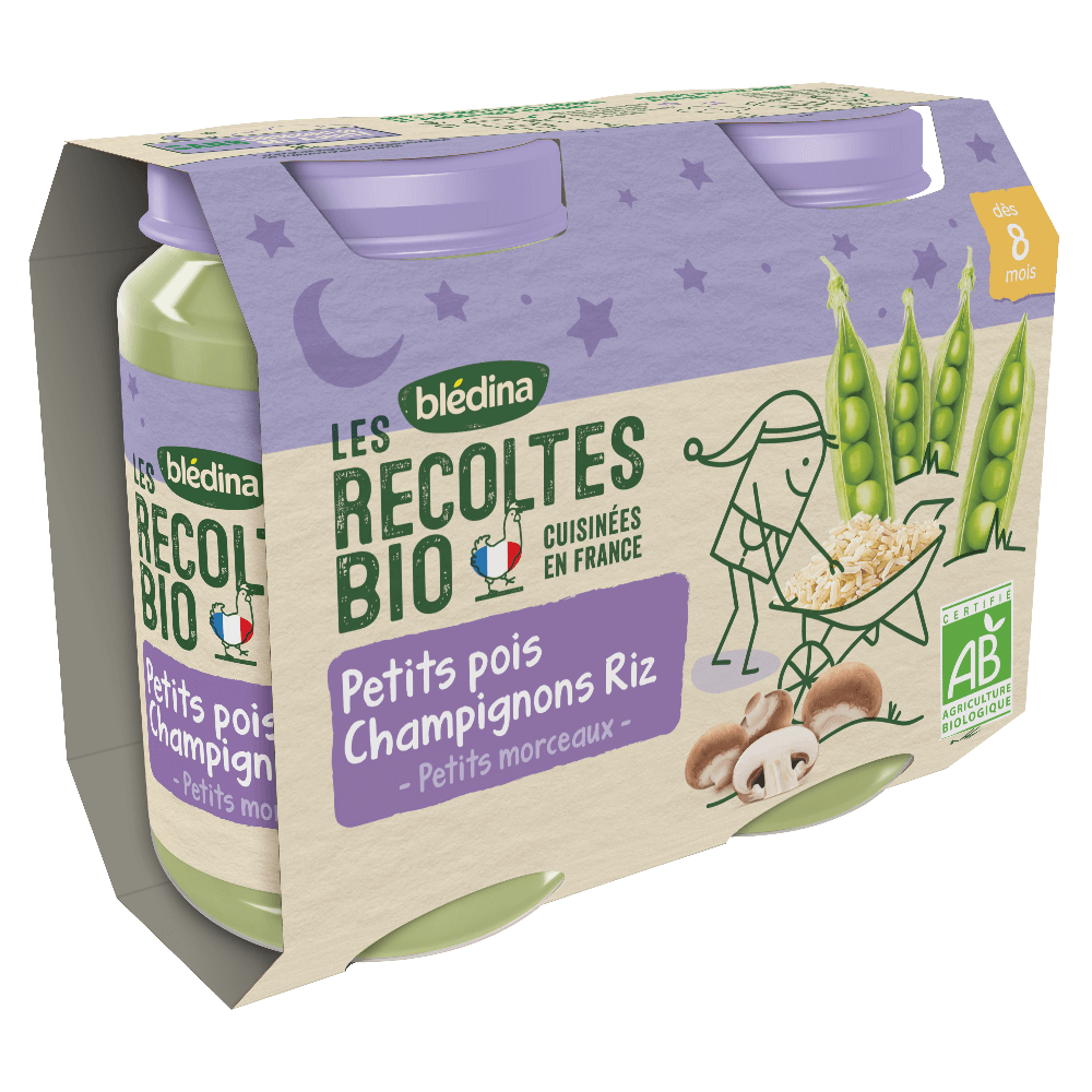 Petits pots - Les récoltes Bio - Lot Multi-variétés légumes dès 8 mois - Lot x 3