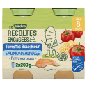 Petits pots - Les Récoltes engagées - Tomates Boulghour Saumon - 2 x 200g