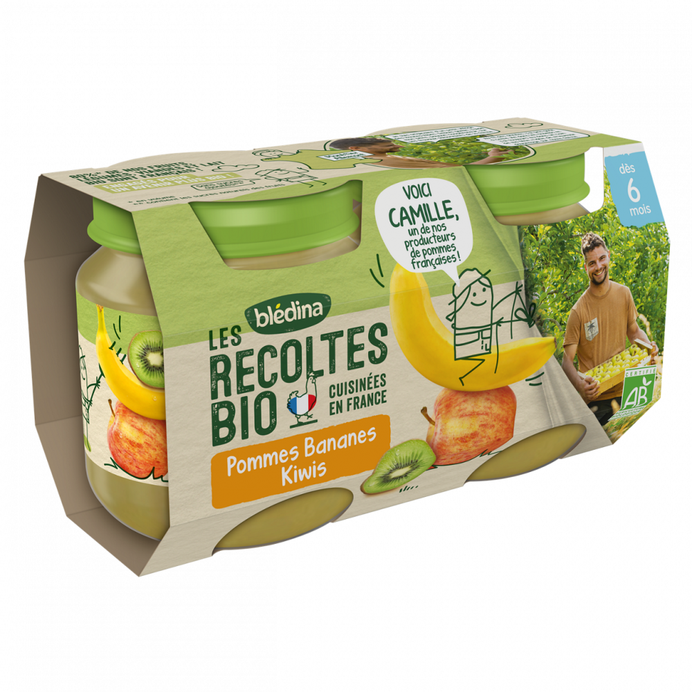 Petits pots - Les récoltes Bio - Lot Multi-variétés Mix de saveurs dès 6 mois x 3