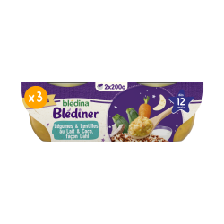 Blédîner - Légumes Lentilles au Lait de coco façon Dahl - Blédina - Dès 12 mois - 3D