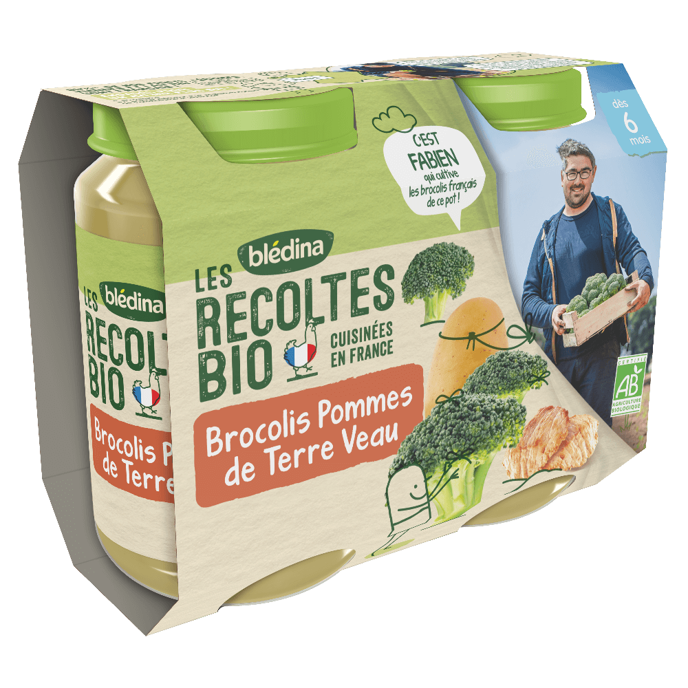 Petits pots Les Récoltes Bio - Lot Multi-variétés Légumes et Viande dès 6 mois x 3