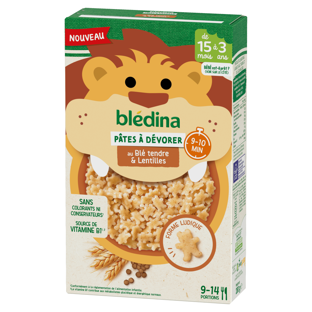 Pâtes à dévorer - Oursons au Blé tendre & Lentilles - 280g - Côté
