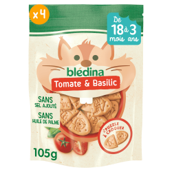 Crousti à Dévorer - Tomate et Basilic - Lot x4 - Face