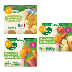 Petits pots Blédina - Lot Multi-variétés Légumes x 3 - Dès 6 mois