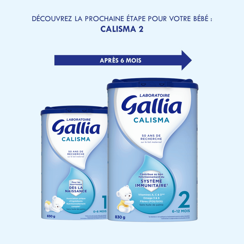 Calisma 1er âge - 830g - Lait infantile - Lot x3