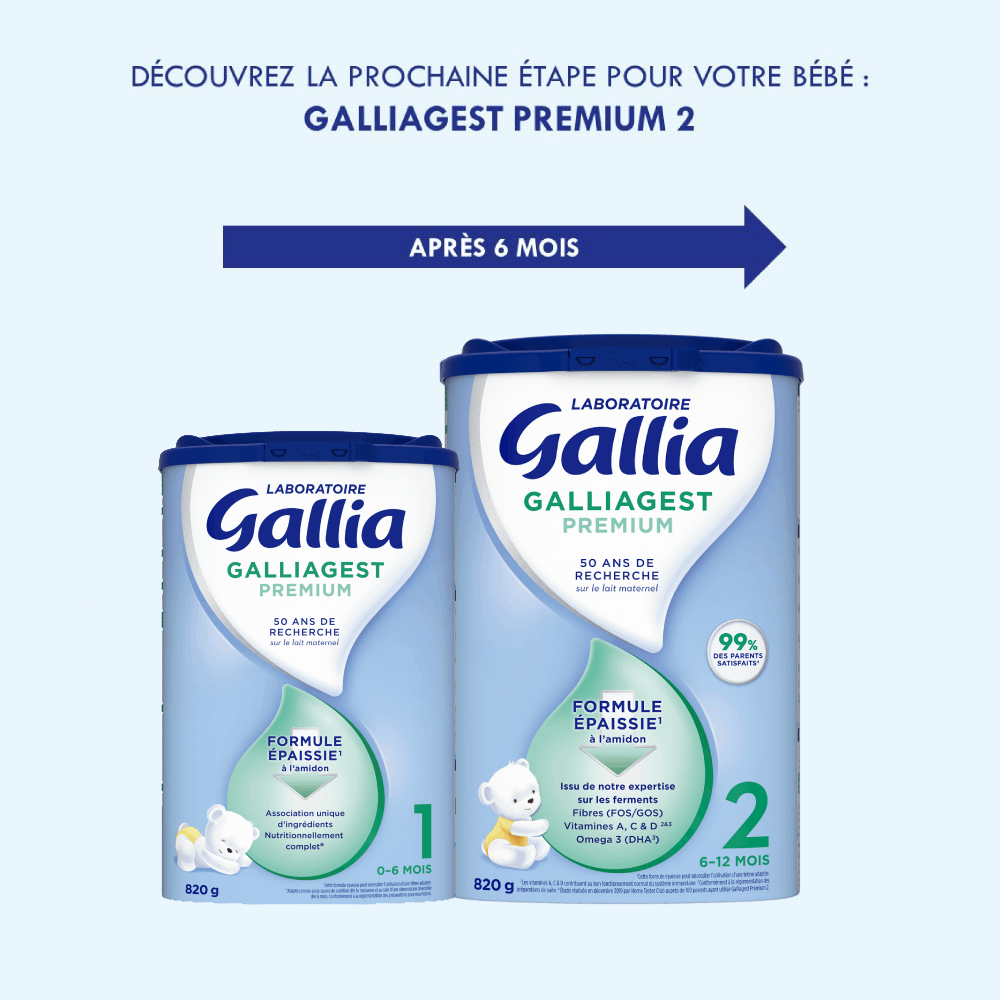Galliagest 1er âge - 820g - Lait infantile - recommandation