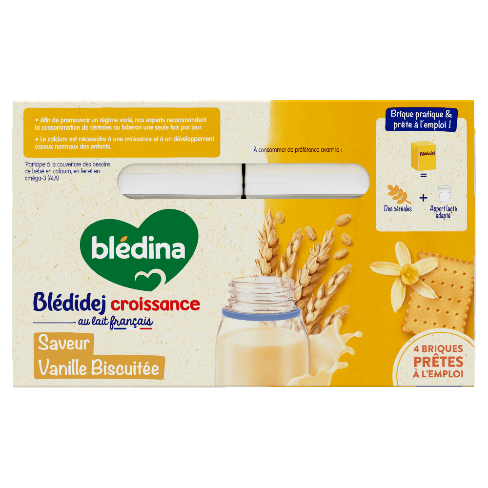 Blédidej - Croissance Biscuité Saveur Vanille - Lot x6 - Haut