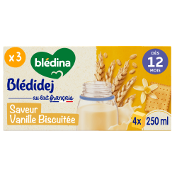 Blédidej - Croissance Biscuité Saveur Vanille - Lot x3