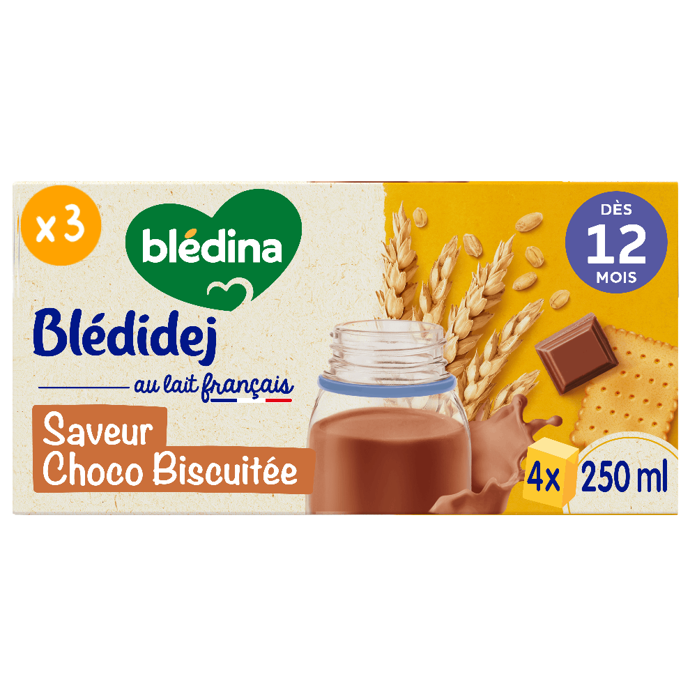 Blédidej - Croissance Choco-Biscuité - Lot x3