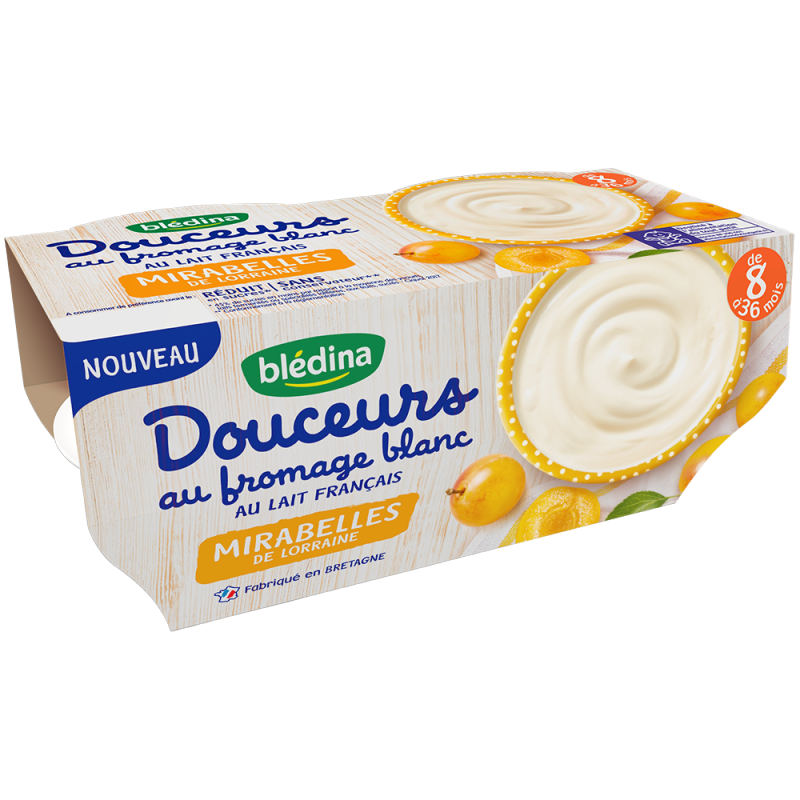 Dessert Pour Bebe Des 8 Mois Fromage Blanc Mirabelles Bledina E Shop