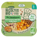 Les Récoltes Bio - Petit plat Bio - Duo de carottes, aubergines, quinoa lentilles - 250g
