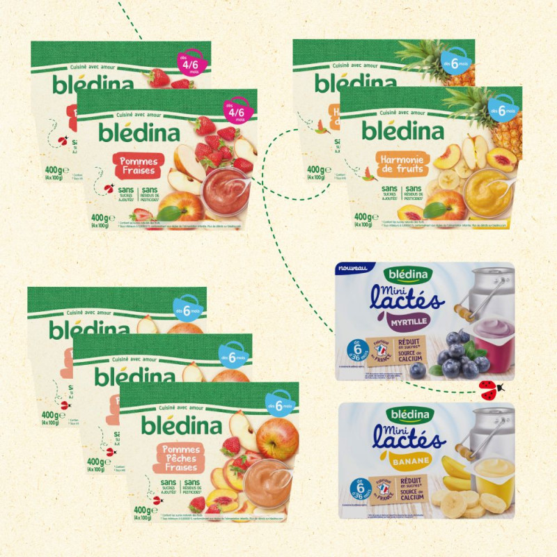 Pack Bledina Mon Gouter Tout Fruite Pour Bebe Des 6 Mois