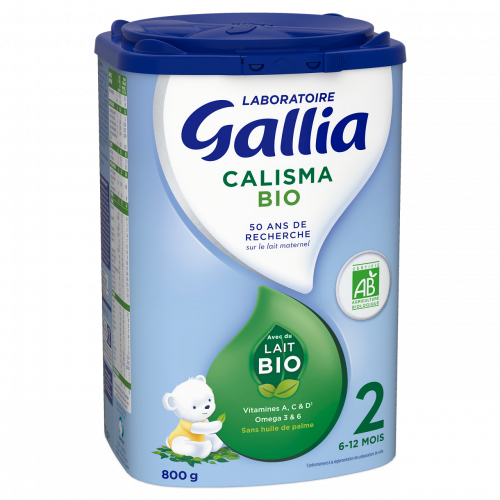 Lait infantile Calisma 2e âge Gallia - 830g