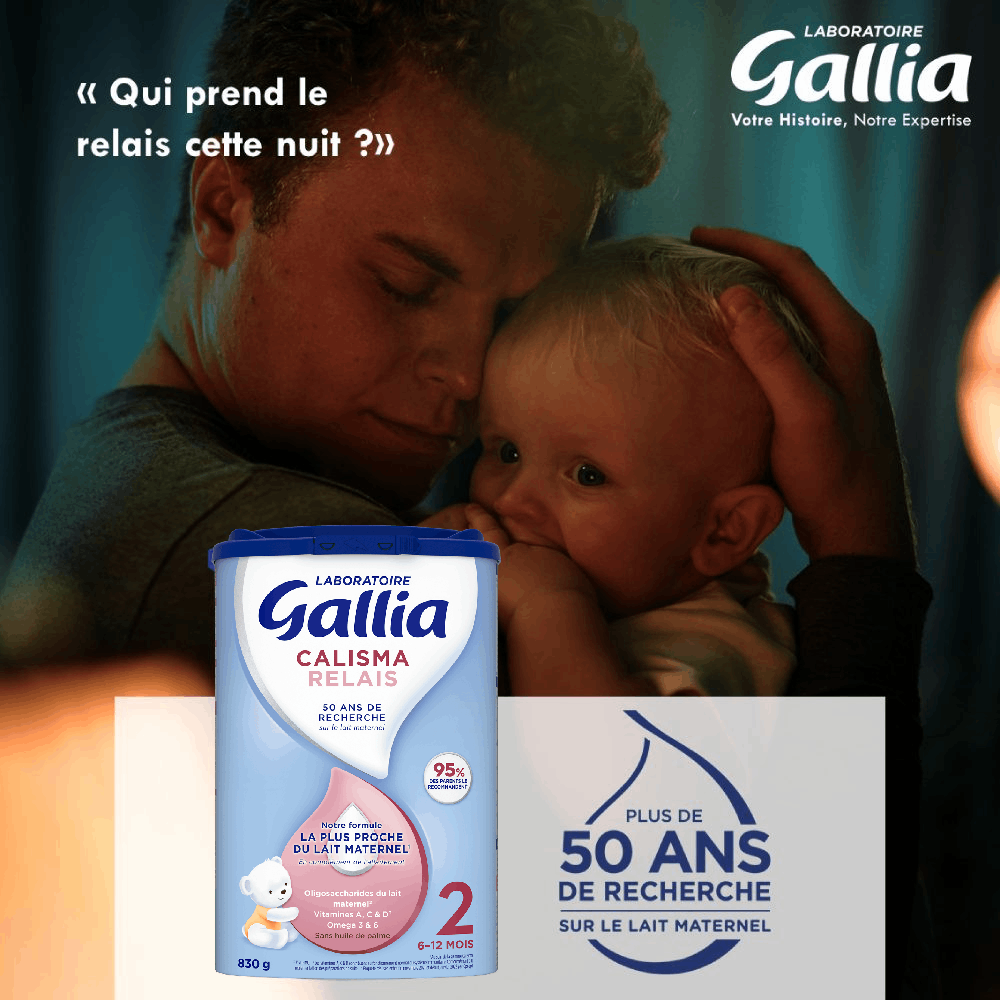 2 Boites de Lait bébé Gallia Calisma Croissance ou Junior - 900g –