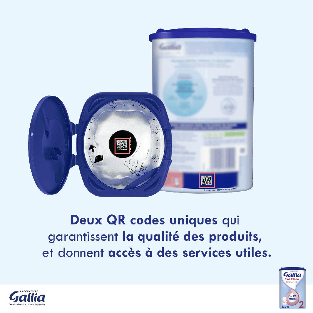 Calisma Relais 2ème âge - 830g - Lait infantile scann