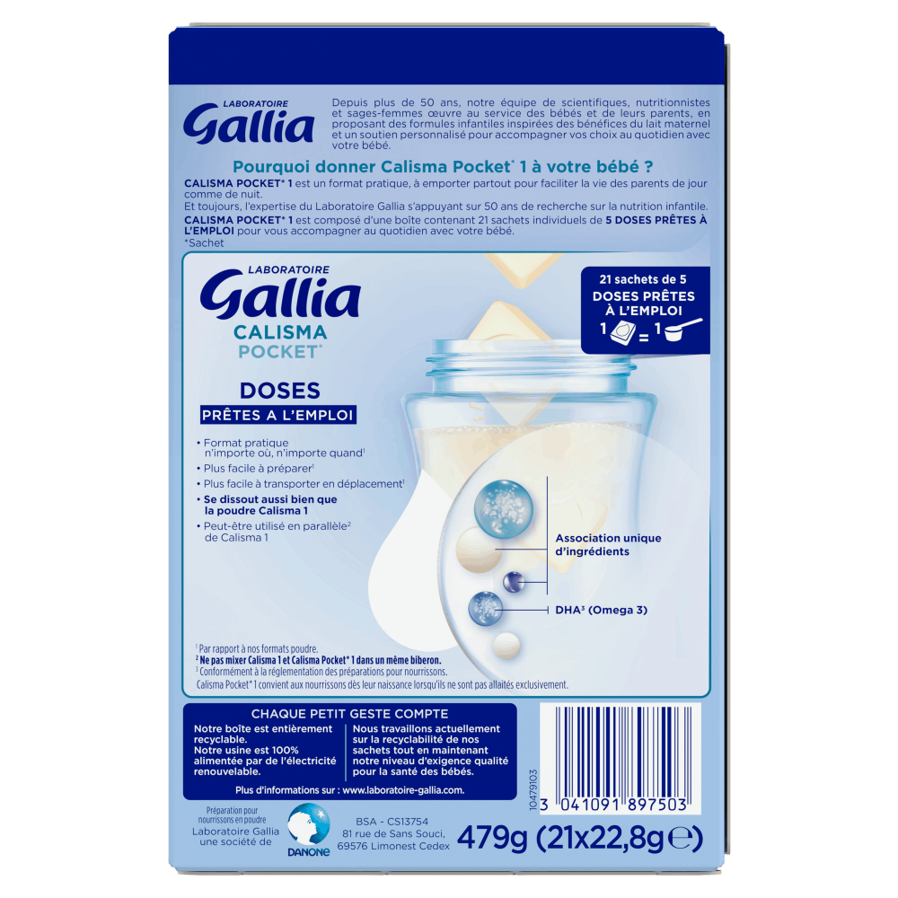 Gallia Caslima Pocket 1er âge DOS