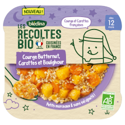 Les Récoltes Bio - Petit plat Bio - Courgette Butternut Carottes & Boulghour - 230g