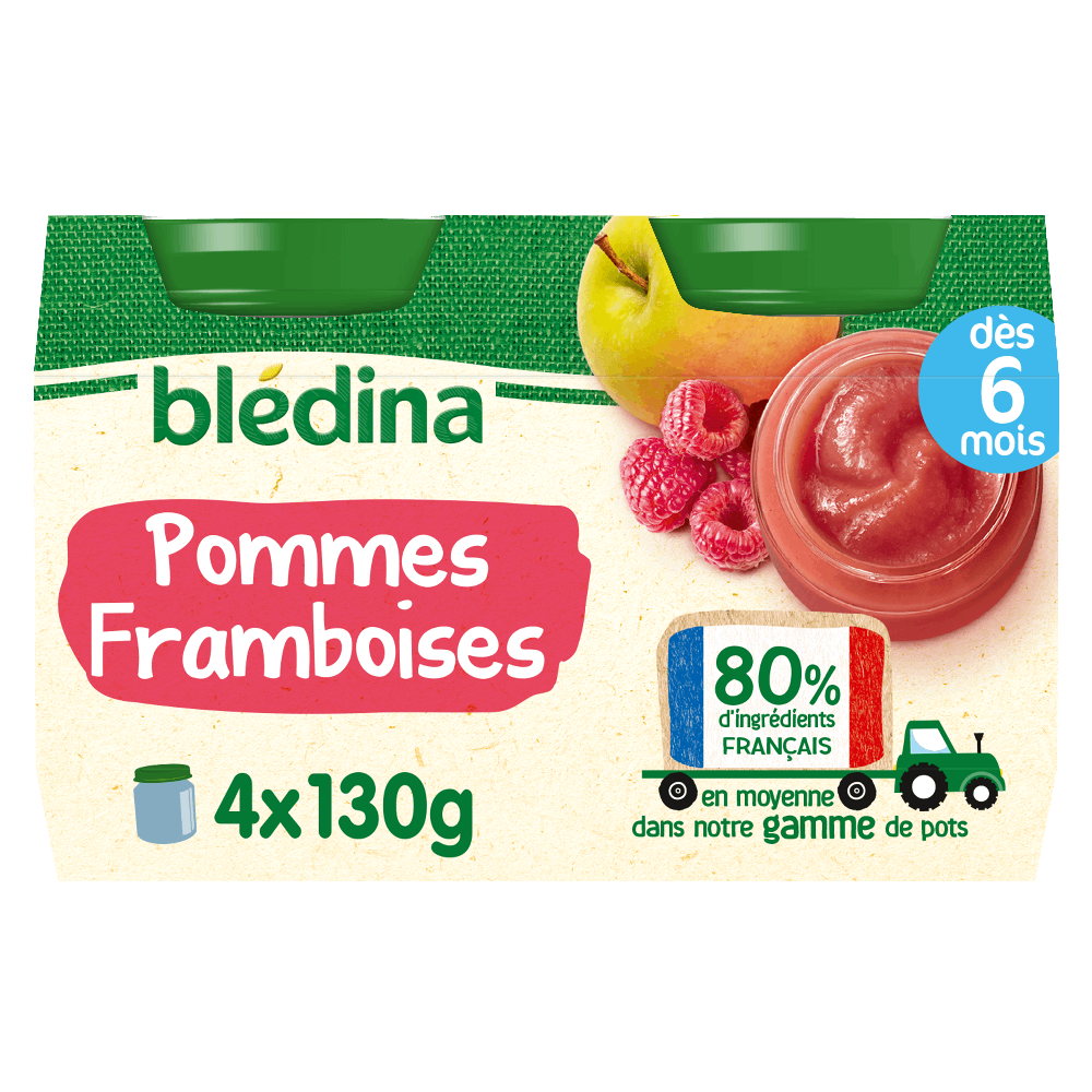 Petits pots Blédina - Pommes Framboises