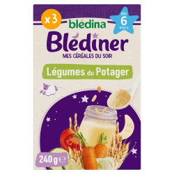 Blédîner - Légumes du potager - Lot x7 des 6 mois bledina