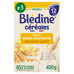 Blédine Croissance - Saveur Vanille Gourmande - Lot x3