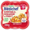 Blédichef Ratatouille, boulghour et poulet